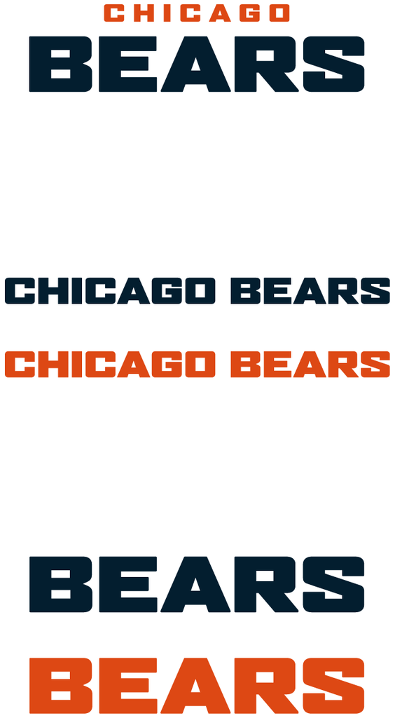 Chicago Bears Modernized Alternate Logo, Wordmarks - Concepts - Chris ...